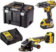 ΣΕΤ BRUSHLESS DEWALT 18V ΔΡΑΠΑΝΟΚΑΤΣΑΒΙΔΟ DCD791 + TΡΟΧΟΣ DCG405 2X5AH ΒΑΛΙΤΣΑ DCK2020P2T-QW