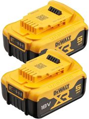 SET ΜΠΑΤΑΡΙΕΣ DEWALT 18V LI-ION XR 5AH KIT 2 TEMAXIA DCB184P2