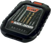 ΣΕΤ 16 ΤΕΜ BLACK &amp; DECKER ΜΕ ΜΥΤΕΣ + ΤΡΥΠΑΝΙΑ ΤΙΤΑΝΙΟΥ + ΚΑΣΕΤΙΝΑ A7186