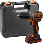 BLACK N DECKER ΔΡΑΠΑΝΟΚΑΤΣΑΒΙΔΟ ΜΠΑΤΑΡΙΑΣ BLACK &amp; DECKER 13MM 2 ΤΑΧ 18V LI-ION 1.5ΑΗ BRUSHLESS ΚΑΣΕΤΙΝΑ BL186K