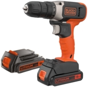 BLACK N DECKER ΔΡΑΠΑΝΟΚΑΤΣΑΒΙΔΟ ΜΠΑΤΑΡΙΑΣ BLACK &amp; DECKER 10MM 18V LI-ION 2Χ 1.5AH BCD001C2-QW