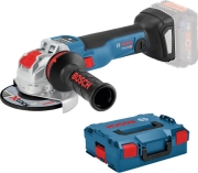BOSCH ΓΩΝΙΑΚΟΣ ΤΡΟΧΟΣ ΜΠΑΤΑΡΙΑΣ BOSCH PRO GWX 18V-10 SC X-LOCK SOLO ΡΥΘΜ.ΣΤΡΟΦΕΣ L-BOXX 06017B0400
