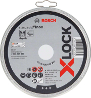 ΔΙΣΚΟΙ ΚΟΠΗΣ INOX 10 TEM BOSCH X-LOCK 125MM 1X22.2 2608619267