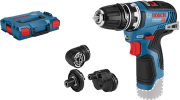 BOSCH ΔΡΑΠΑΝΟΚΑΤΣΑΒΙΔΟ ΜΠΑΤΑΡΙΑΣ BOSCH PRO GSR 12V-35 FC BRUSHLESS SOLO 4 ΚΕΦΑΛΕΣ L-BOXX 06019H3003