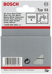 ΔΙΧΑΛΑ ΤΥΠΟΥ 53 BOSCH 11.4X0.74 8MM 1000 ΤΕΜ 1609200365