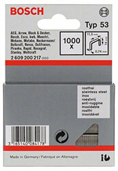 BOSCH ΑΝΟΞΕΙΔΩΤΑ ΑΤΣΑΛΙΝΑ ΔΙΧΑΛΑ ΤΥΠΟΥ 53 BOSCH 11.4X0.74 14MM 1000 TEM 2609200217