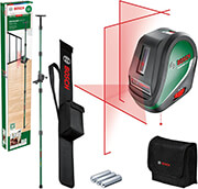 BOSCH LASER ΣΤΑΥΡΟΥ BOSCH UNIVERSAL LEVEL 3 + ΤΡΙΠΟΔΟ TP320 + ΤΣΑΝΤΑ 0603663903