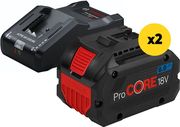 ΣΕΤ 2 ΜΠΑΤΑΡΙΩΝ BOSCH PRO 18V PROCORE 2X 8AH + ΤΑΧΥΦΟΡΤΙΣΤΗΣ GAL 18-160