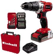 EINHELL ΔΡΑΠΑΝΟΚΑΤΣΑΒΙΔΟ ΚΡΟΥΣΤΙΚΟ EINHELL 18V 2.5AH 13MM TE-CD 18/2 LI-I 22 ACCESSORIES ΒΑΛΙΤΣΑ