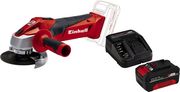 EINHELL ΓΩΝΙΑΚΟΣ ΤΡΟΧΟΣ ΜΠΑΤΑΡΙΑΣ EINHELL TC-AG 18V + 4AH LI-ION + ΦΟΡΤΙΣΤΗΣ