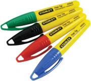 STANLEY ΜΑΡΚΑΔΟΡΟΙ STANLEY MINI ΛΕΠΤΗΣ ΜΥΤΗΣ 4 ΤΕΜ ΚΑΙ ΧΡΩΜΑΤΑ 47-329
