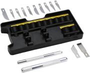 STANLEY ΚΑΣΕΤΙΝΑ ΜΕ 2 ΜΑΧΑΙΡΙΑ STANLEY ΣΠΑΣΤΑ + 12 ΛΑΜΕΣ STHT0-73872