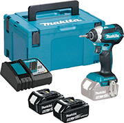 MAKITA ΠΑΛΜΙΚΟ ΚΑΤΣΑΒΙΔΙ ΜΠΑΤΑΡΙΑΣ MAKITA 18V 2X 5AH MAKPAC DTD153RTJ