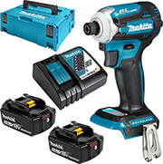 ΜΠΟΥΛΟΝΟΚΛΕΙΔΟ ΜΠΑΤΑΡΙΑΣ MAKITA 18V 2Χ 5AH LI-ION MAKPAC DTW701RTJ