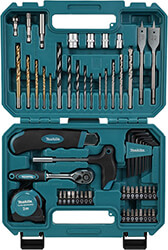 MAKITA ΣΕΤ 60 ΤΕΜ MAKITA ΚΑΣΤΑΝΙΑ + ΚΑΡΥΔΑΚΙΑ + ΤΡΥΠΑΝΙΑ + ΜΥΤΕΣ E-15095