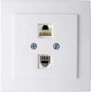 GEYER ΛΕΥΚΗ ΠΡΙΖΑ ΔΙΚΤΥΟΥ RJ45-CAT6-RJ11 NILSON