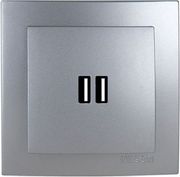 GEYER ΑΣΗΜΙ ΠΡΙΖΑ USB ΔΙΠΛΗ NILSON