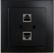 GEYER GEYER ΜΑΥΡΗ ΠΡΙΖΑ ΔΙΚΤΥΟΥ CAT5 ΔΙΠΛΗ NILSON