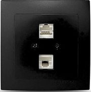 GEYER ΜΑΥΡΗ ΜΑΤ ΠΡΙΖΑ ΔΙΚΤΥΟΥ CAT6 ΔΙΠΛΗ NILSON