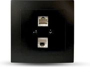 GEYER ΜΑΥΡΗ ΜΑΤ ΠΡΙΖΑ ΔΙΚΤΥΟΥ RJ45-CAT5-RJ11 NILSON