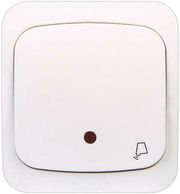 GEYER GEYER ΕΠΙΤΟΙΧΟ ΜΠΟΥΤΟΝ ΚΟΥΔΟΥΝΙΟΥ ΜΕ ΕΝΔΕΙΚΤΙΚΗ ΛΥΧΝΙΑ IP44 ΛΕΥΚΟ