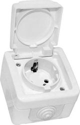 GEYER ΕΠΙΤΟΙΧΗ ΠΡΙΖΑ ΣΟΥΚΟ IP44 ΛΕΥΚΗ