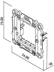 GEYER ΠΛΑΙΣΙΟ ΣΤΗΡΙΞΗΣ 2 ΘΕΣΕΩΝ ΓΚΡΙ INTERIO
