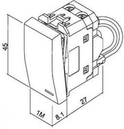 GEYER ΔΙΑΚΟΠΤΗΣ ΑΠΛΟΣ ΜΕ ΕΚΤΥΠΩΜΕΝΗ ΕΝΔΕΙΚΤΙΚΗ ΛΥΧΝΙΑ 1 ΘΕΣΗΣ ΙΒΟΥΑΡ 10ΑΧ 250V INTERIO