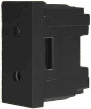 GEYER ΠΡΙΖΑ ΔΙΠΟΛΙΚΗ 1 ΘΕΣΗΣ ΜΑΥΡΗ 2Ρ 10Α 250V INTERIO