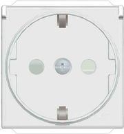 GEYER ΠΡΙΖΑ ΣΟΥΚΟ ΜΕ ΚΑΠΑΚΙ 2 ΘΕΣΕΩΝ ΛΕΥΚΗ 2Ρ+Ε 16Α 250V INTERIO