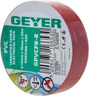 GEYER ΜΟΝ.ΤΑΙΝΙΑ PVC 0.13MMX19MMX20M ΚΟΚΚΙΝΗ