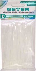 GEYER ΔΕΜΑΤΙΚΑ 3.6X370MM ΛΕΥΚΑ (100ΤΜΧ)