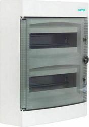 GEYER ΠΙΝΑΚΑΣ ΕΠΙΤΟΙXΟΣ ΑΙΝΟΣ 2X12Θ ΔΙΑΦΑΝΗ ΠΟΡΤΑ IP40