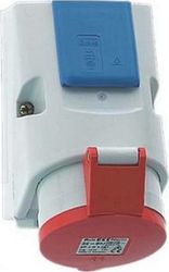 GEYER ΡΕΥΜΑΤΟΔΟΤΗΣ ΕΠΙΤ. ΜΕ ΣΟΥΚΟ 5X16A 400V IP44