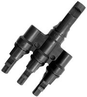 EUROLAMP ΑΝΤΑΠΤΟΡ ΘΗΛΥΚΟ ΣΕ 3 ΑΡΣΕΝΙΚΑ SOLAR MC4 P68 2P 4-6MM