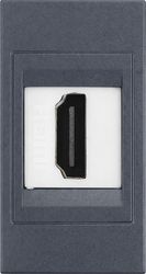 EUROLAMP ΠΡΙΖΑ 1 MODULES HDMI ΝΙΚΕΛ ΜΑΤ