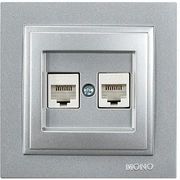 EUROLAMP ΠΡΙΖΑ DATA CAT 6 RJ 45 ΔΙΠΛΗ ΑΣΗΜΙ