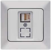 EUROLAMP ΠΡΙΖΑ DATA MONH CAT 6 RJ 45 ΝΙΚΕΛ MAT