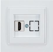 EUROLAMP ΠΡΙΖΑ HDMI ΛΕΥΚΗ