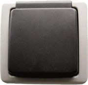 EUROLAMP ΠΡΙΖΑ ΕΞΩΤΕΡΙΚΗ ΣΟΥΚΟ ΜΕ ΚΑΠΑΚΙ ΓΚΡΙ ΙΡ54