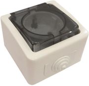 EUROLAMP ΠΡΙΖΑ ΕΞΩΤΕΡΙΚΗ ΣΟΥΚΟ ΜΕ ΚΑΠΑΚΙ ΛΕΥΚΗ ΙΡ54