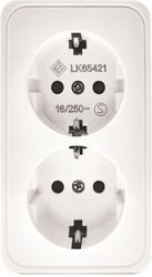 EUROLAMP ΠΡΙΖΑ ΜΙΝΙ ΣΟΥΚΟ ΔΙΠΛΗ ΧΩΡΙΣ ΚΑΠΑΚΙ ΛΕΥΚΗ ΙP20