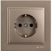 EUROLAMP ΠΡΙΖΑ ΣΟΥΚΟ 16A ΚΟΥΜΠΩΤΟΣ ΜΕ ΠΑΙΔΙΚΗ ΠΡΟΣΤΑΣΙΑ LIGHT FUME