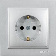 EUROLAMP ΠΡΙΖΑ ΣΟΥΚΟ 16A ΚΟΥΜΠΩΤΟΣ ΜΕ ΠΑΙΔΙΚΗ ΠΡΟΣΤΑΣΙΑ ΑΣΗΜΙ