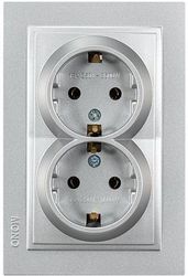 EUROLAMP ΠΡΙΖΑ ΣΟΥΚΟ ΔΙΠΛΗ ΧΩΝΕΥΤΗ 16A ΑΣΗΜΙ