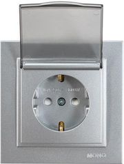 EUROLAMP ΠΡΙΖΑ ΣΟΥΚΟ ΚΑΠΑΚΙ 16A ΑΛΟΥΜΙΝΙΟ ΜΕ ΠΑΙΔΙΚΗ ΠΡΟΣΤΑΣΙΑ ΑΣΗΜΙ