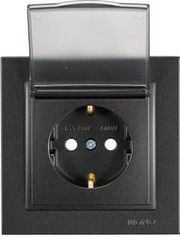 EUROLAMP ΠΡΙΖΑ ΣΟΥΚΟ ΚΑΠΑΚΙ 16A ΜΑΥΡΟ ΜΕ ΠΑΙΔΙΚΗ ΠΡΟΣΤΑΣΙΑ ΜΑΥΡΟ