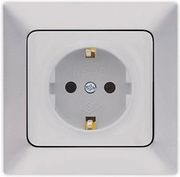 EUROLAMP ΠΡΙΖΑ ΣΟΥΚΟ ΠΡΟΣΤΑΣΙΑΣ 16A ΝΙΚΕΛ MAT