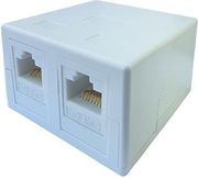 EUROLAMP ΠΡΙΖΑ ΤΗΛΕΦΩΝΟΥ ΕΞΩΤΕΡΙΚΗ A.T. ΔΙΠΛΗ ΑΥΤΟΚΟΛΛΗΤΗ RG45 CAT-6A