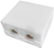 EUROLAMP ΠΡΙΖΑ ΤΗΛΕΦΩΝΟΥ ΕΞΩΤΕΡΙΚΗ A.T. ΔΙΠΛΗ ΑΥΤΟΚΟΛΛΗΤΗ RG45 CAT-6E